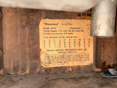 1962 Fender Showman Amplifier Blue