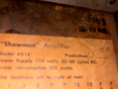 1962 Fender Showman Amplifier Blue