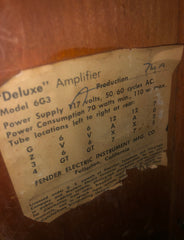 1961 Fender Deluxe Amp Brown